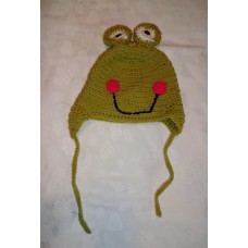 NEW Hand made acrylic froggie hat  child/adult  eb-60799972